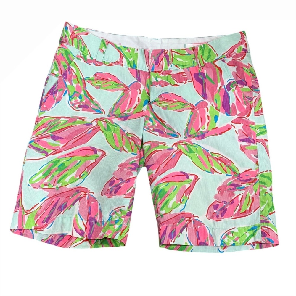 Lilly Pulitzer Womens Chipper Bermuda Shorts In The Vias Size 6 Resortwear Beach